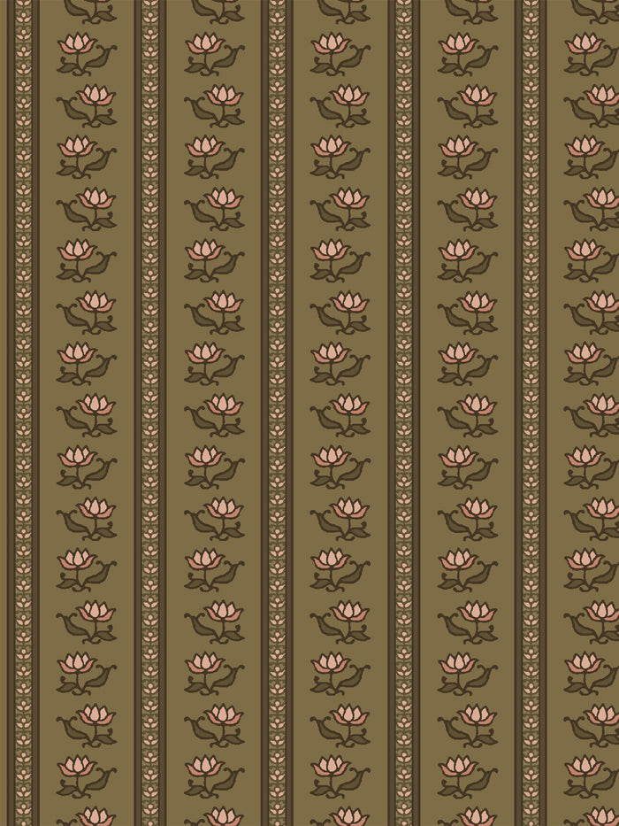 'Azahara' Wallpaper by Wallshoppe - Overgrown Arbour Apricot