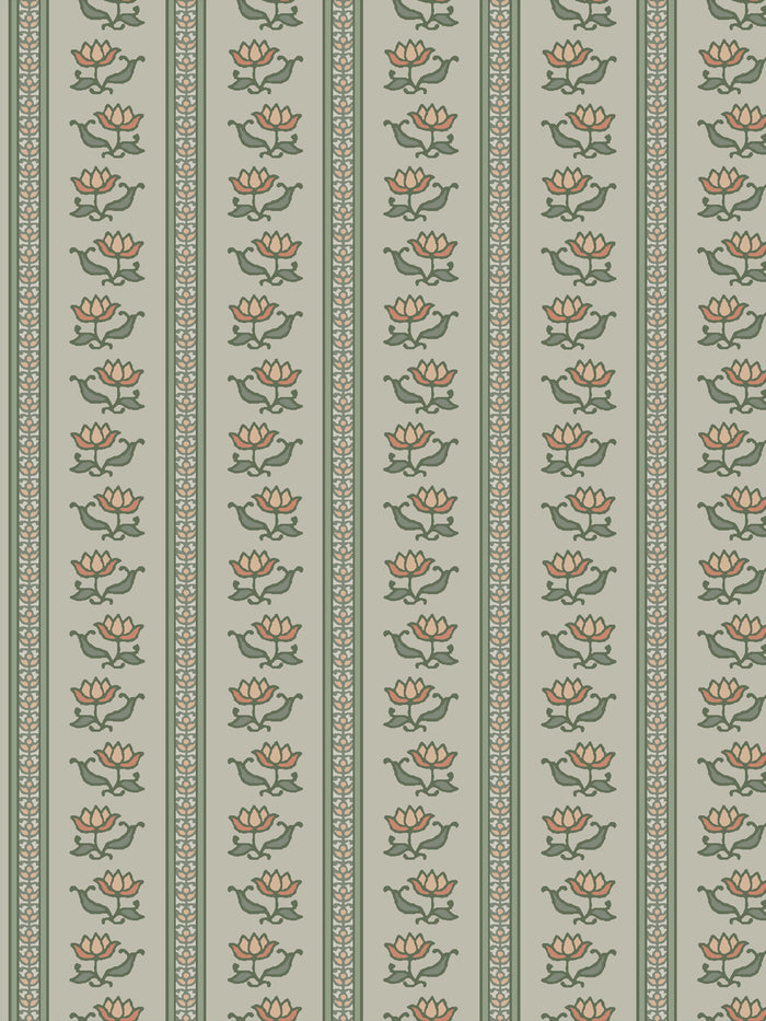 'Azahara' Wallpaper by Wallshoppe - Silver Sage