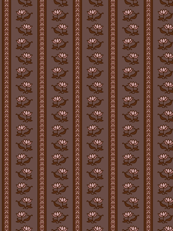 'Azahara' Wallpaper by Wallshoppe - Withered Mauve