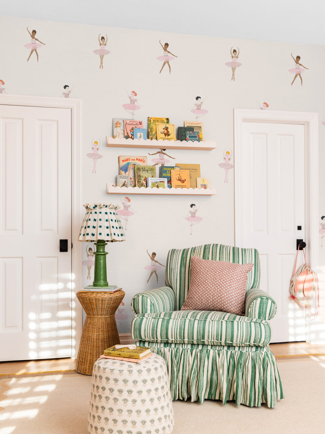 'Ballerinas' Wallpaper by Meri Meri - Cream