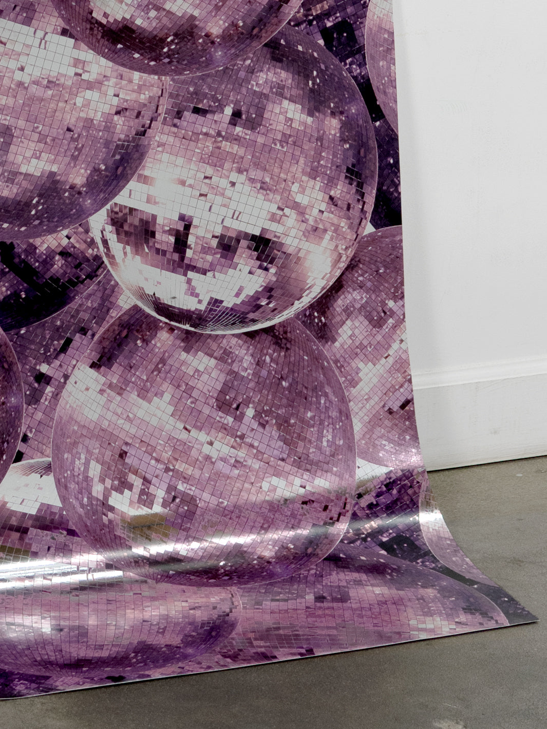 barbie disco ball wallpaper by barbie pink on silver mylar