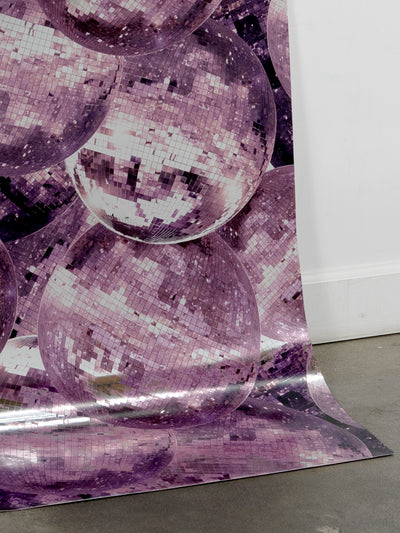 barbie disco ball wallpaper by barbie pink on silver mylar