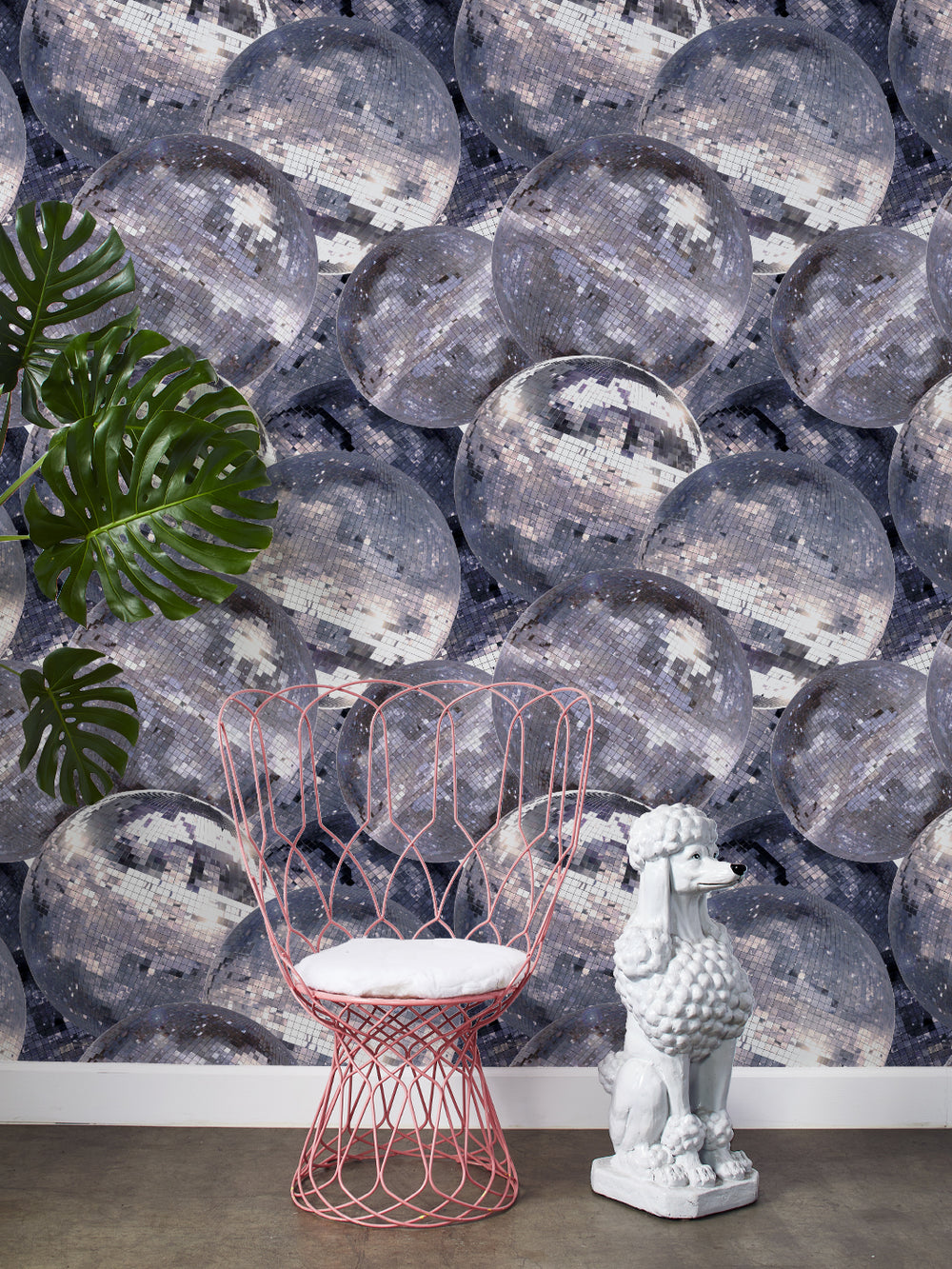 barbie-disco-ball-wallpaper-by-barbie-silver