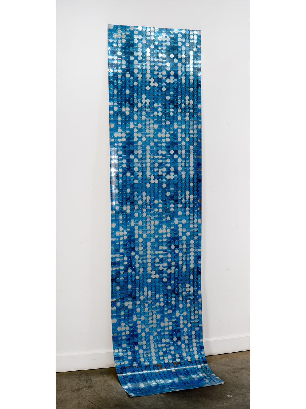 barbie sequin wallpaper by barbie blue on silver mylar
