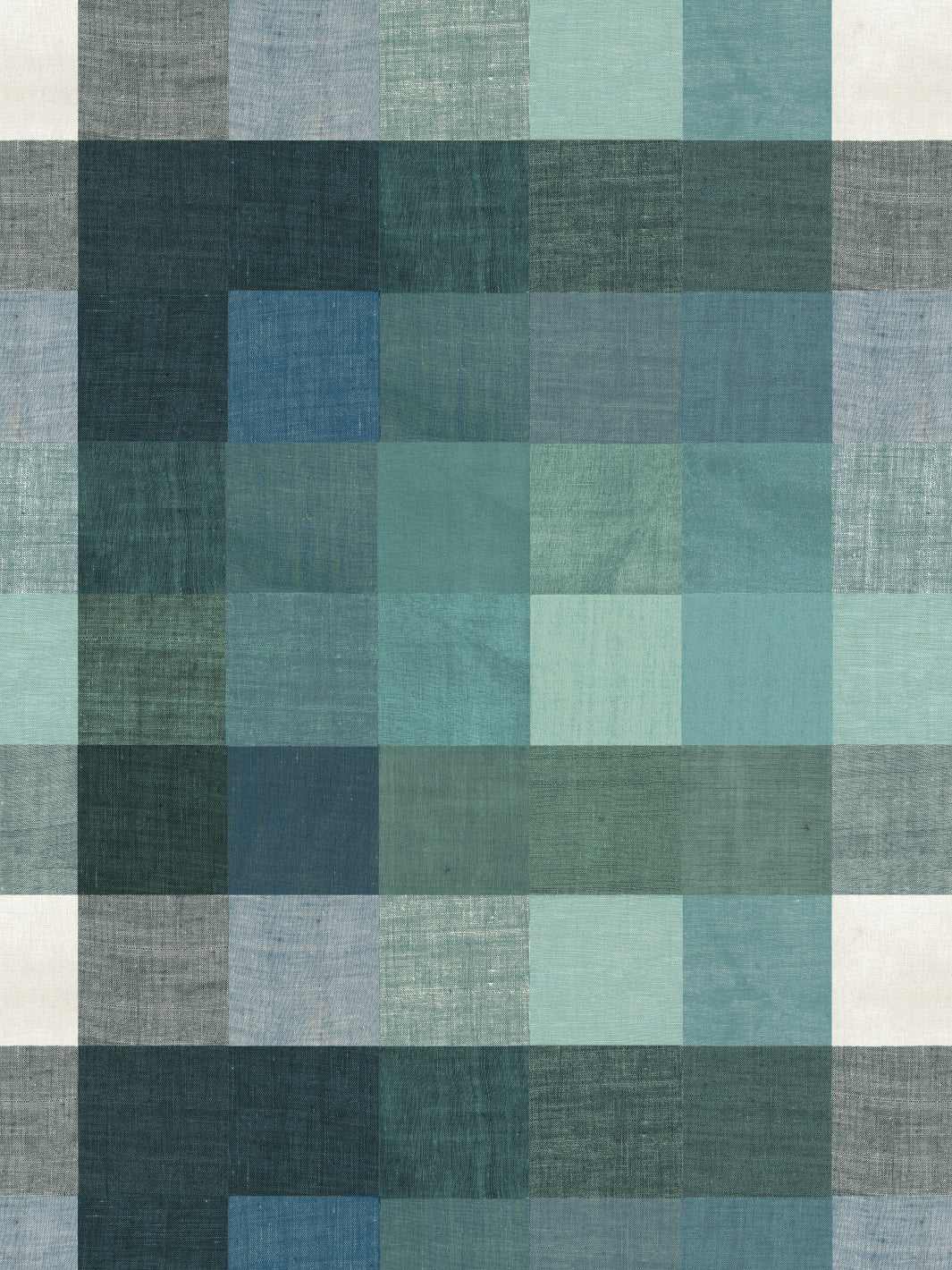 'Bellport Madras Large' Wallpaper by Chris Benz - Blue