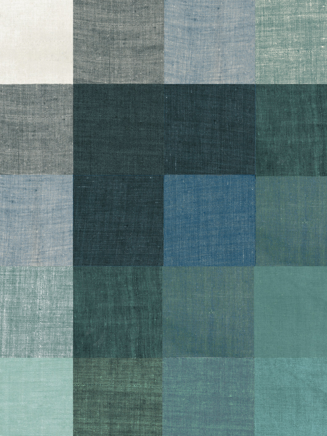 'Bellport Madras Large' Wallpaper by Chris Benz - Blue