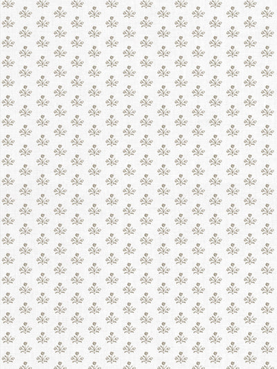 'Bennett Petite' Linen Fabric by Sugar Paper - Fawn on White