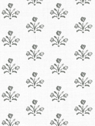 'Bennett Petite' Linen Fabric by Sugar Paper - Forest on White