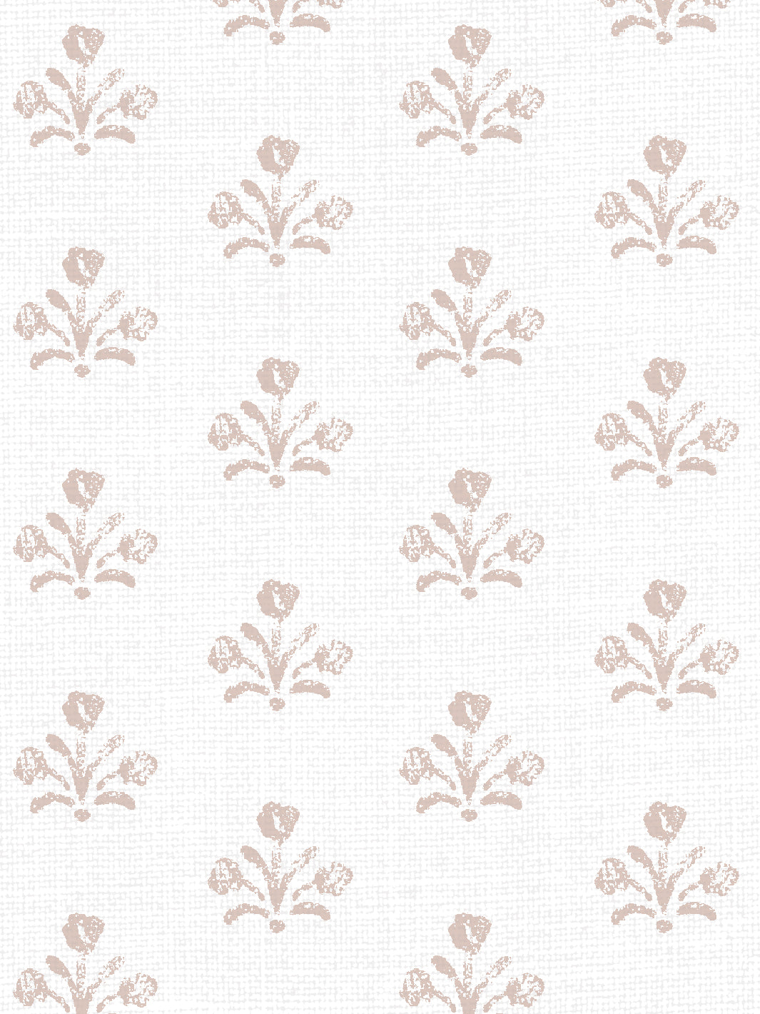 'Bennett Petite' Linen Fabric by Sugar Paper - Rose on White