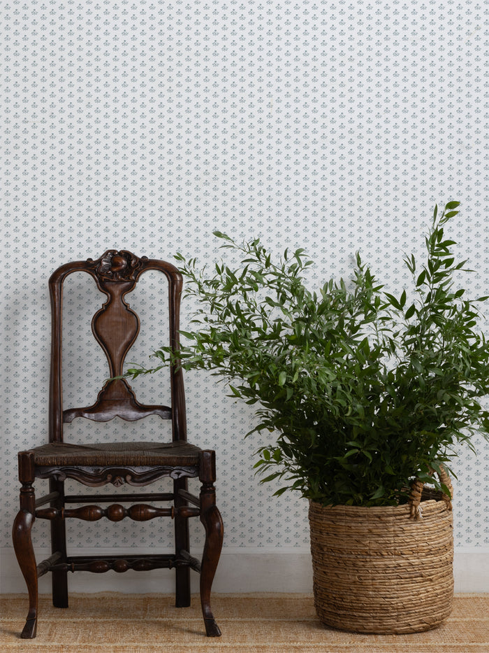'Bennett Petite (White Ground)' Wallpaper by Sugar Paper - Harbor
