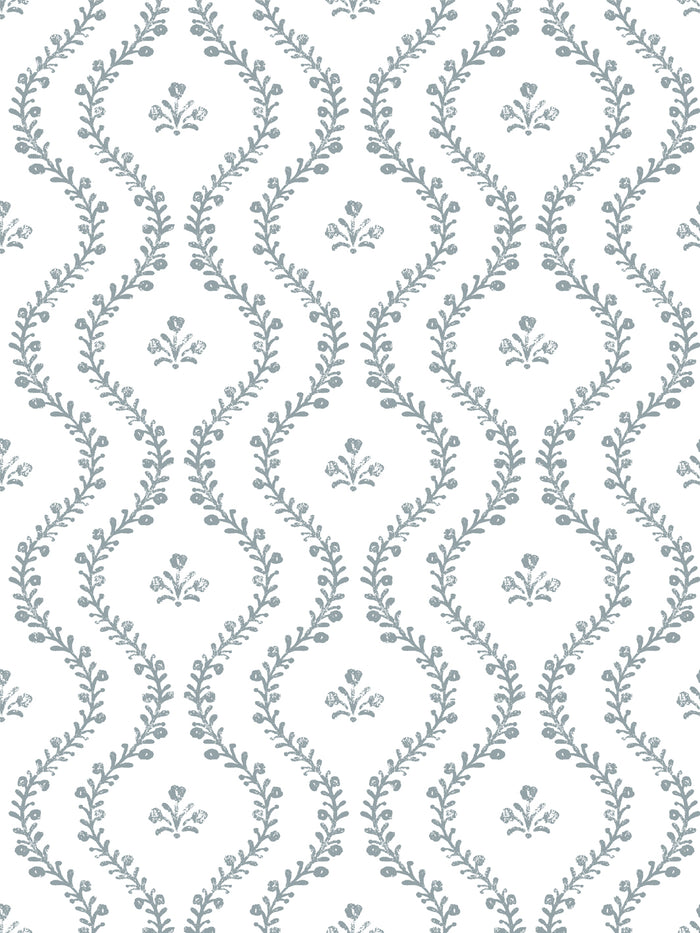 'Bennett Vine (White Ground)' Wallpaper by Sugar Paper - Harbor