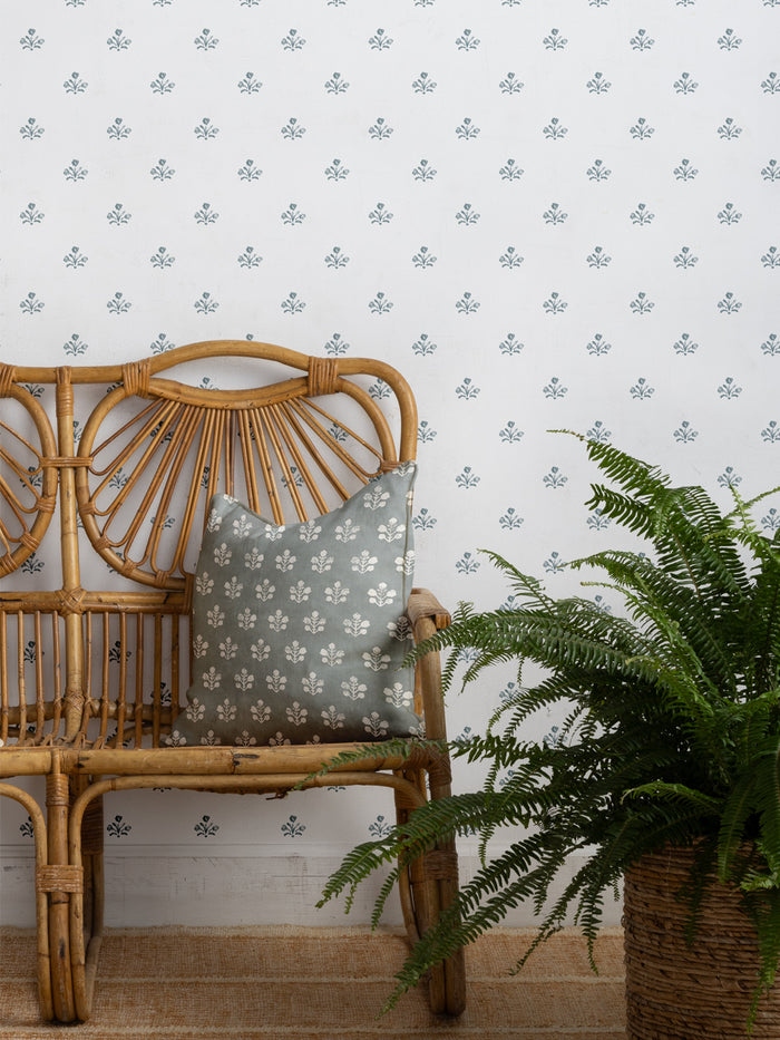 'Bennett (White Ground)' Wallpaper by Sugar Paper - Harbor
