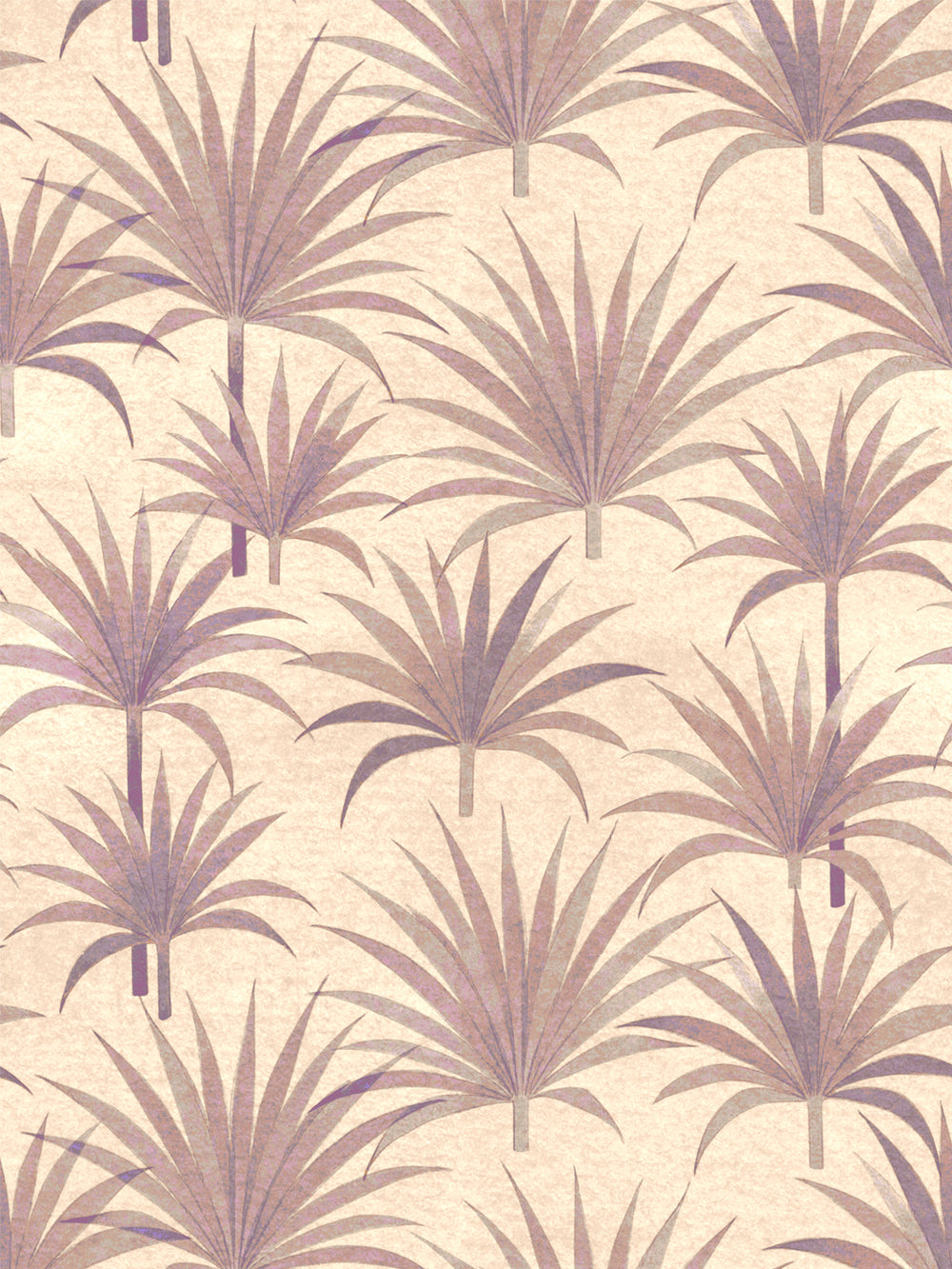 'Bismark Palm' Grasscloth Wallpaper by Wallshoppe - Ivory Sepia - Design