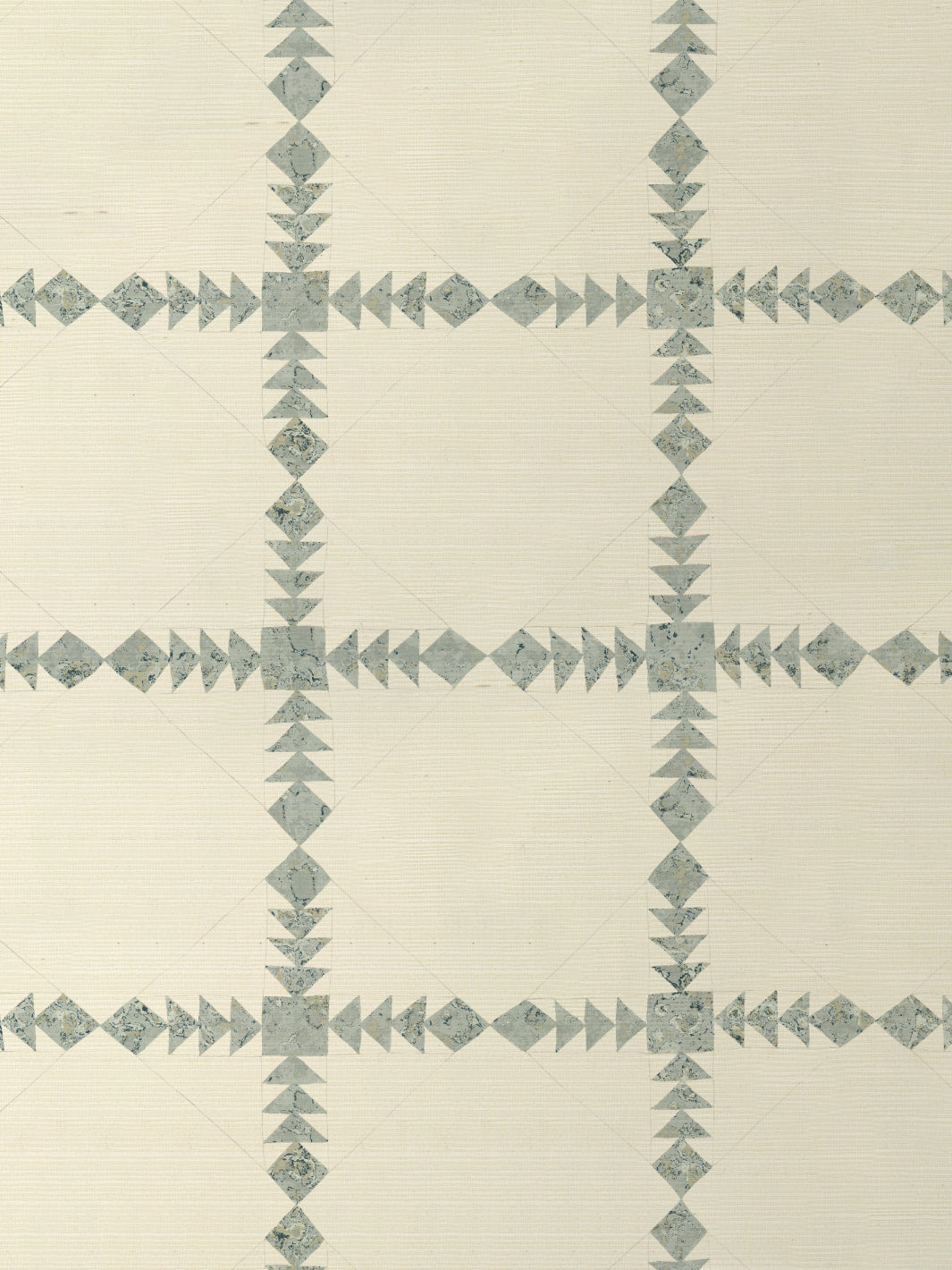 'Borden' Grasscloth Wallpaper by Nathan Turner - Aqua