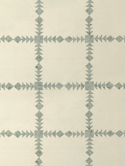 'Borden' Grasscloth Wallpaper by Nathan Turner - Aqua