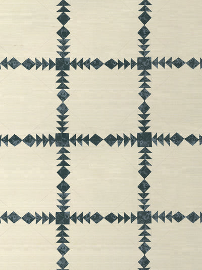 'Borden' Grasscloth Wallpaper by Nathan Turner - Blue