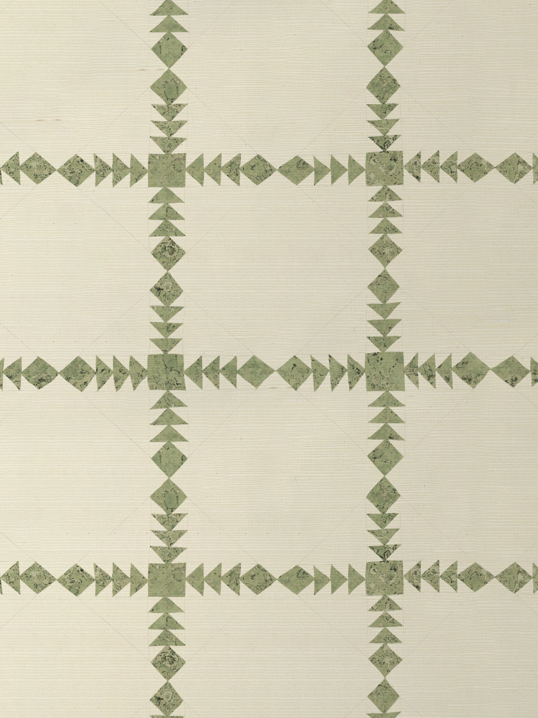 'Borden' Grasscloth Wallpaper by Nathan Turner - Green