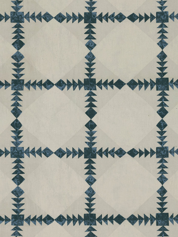 borden linen fabric by nathan turner blue