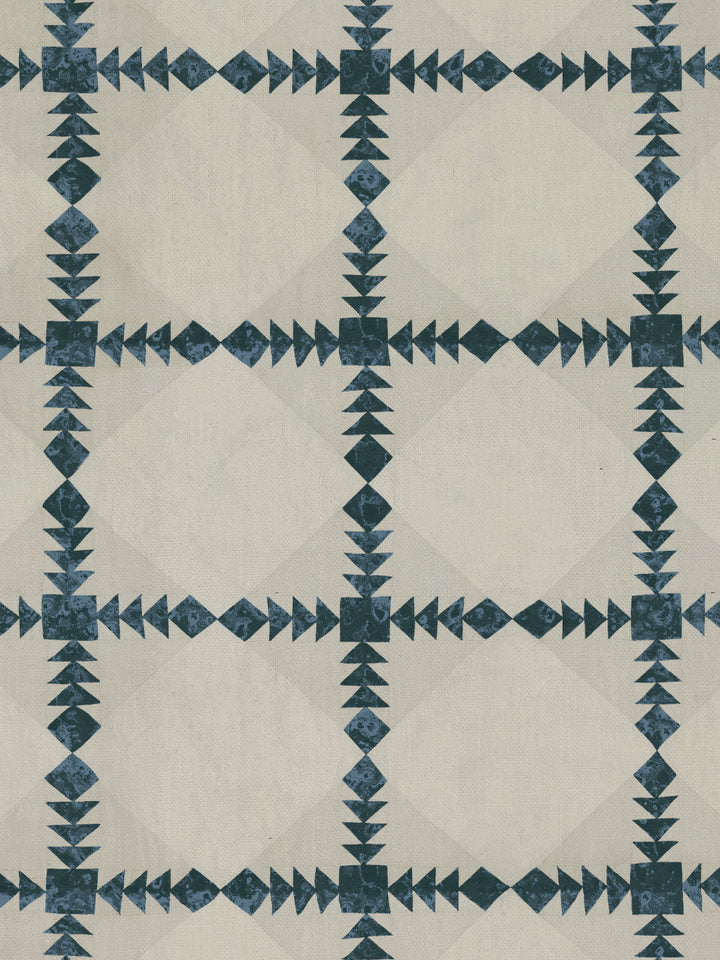 borden linen fabric by nathan turner blue