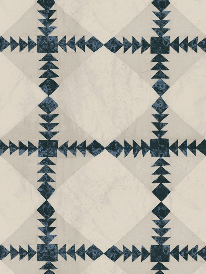 'Borden' Wallpaper by Nathan Turner - Blue