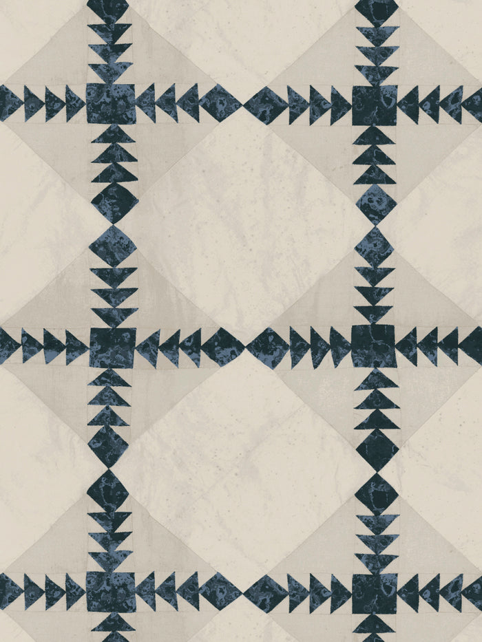 'Borden' Wallpaper by Nathan Turner - Blue