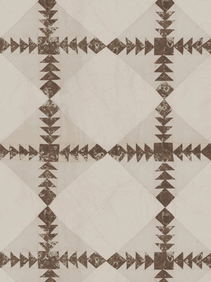 'Borden' Wallpaper by Nathan Turner - Brown