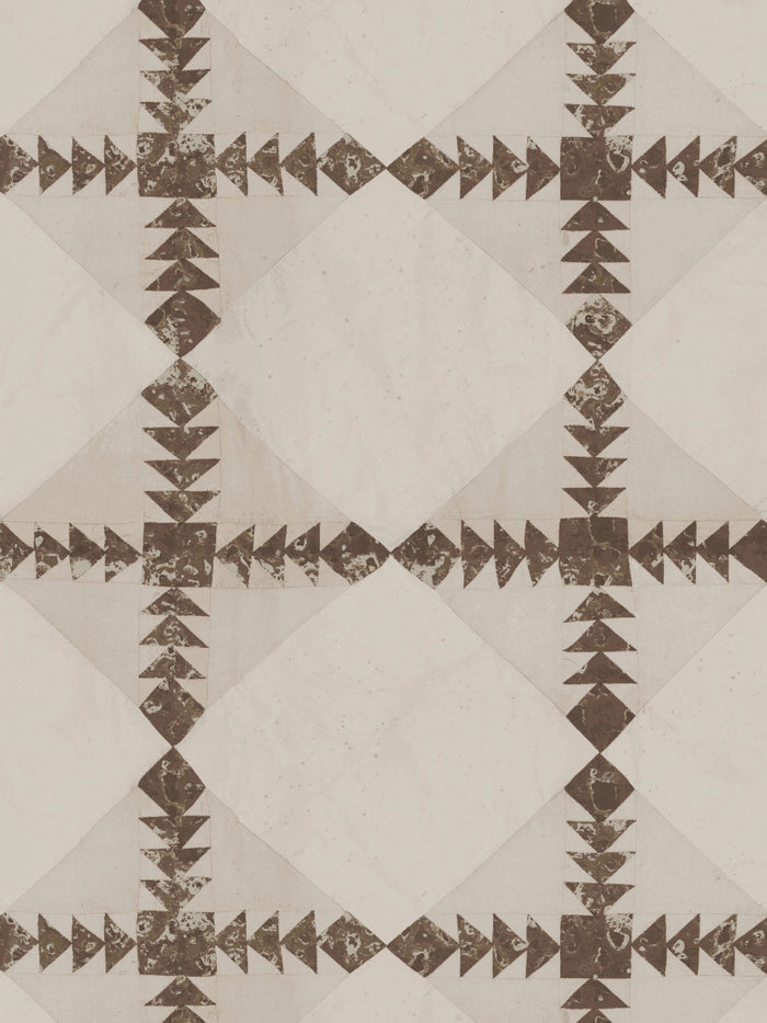 'Borden' Wallpaper by Nathan Turner - Brown