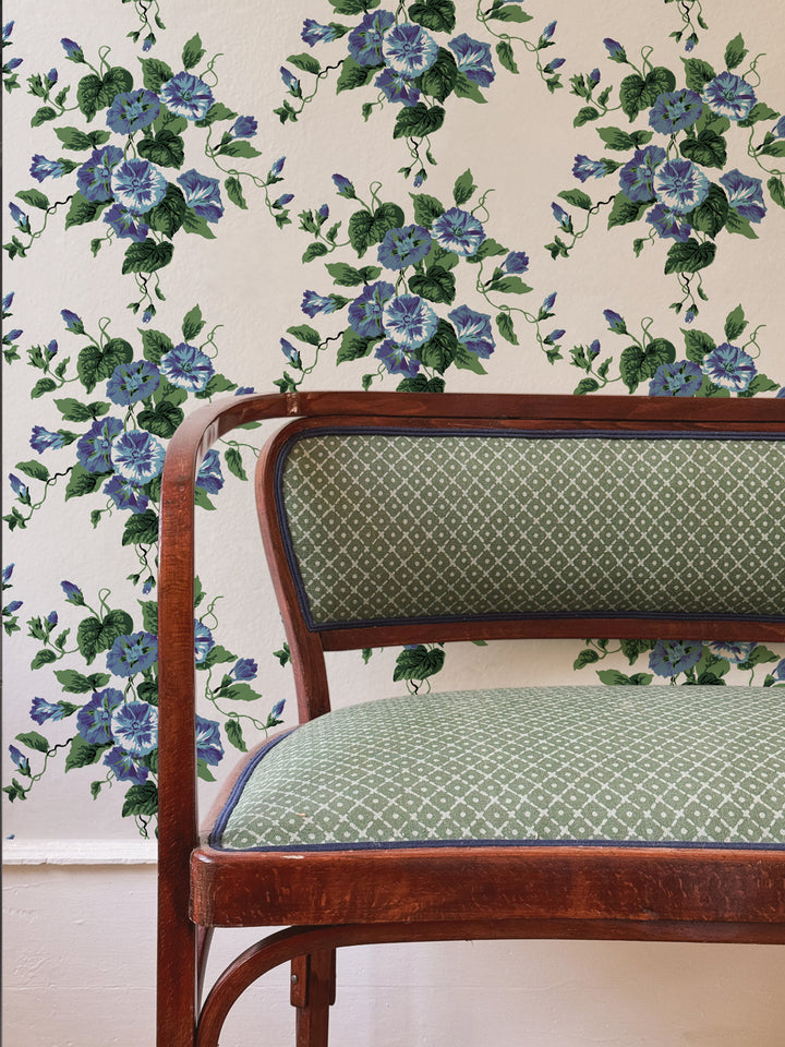 'Bouquet Gloire' Wallpaper by Clare V. - Violet Sky