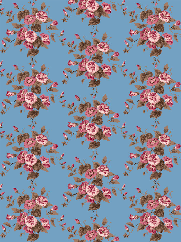 'Bouquet Gloire' Wallpaper by Clare V. - Azure Rose