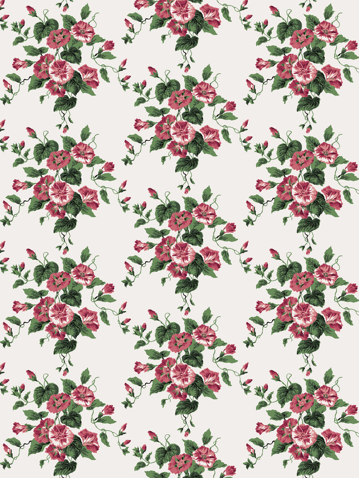 'Bouquet Gloire' Wallpaper by Clare V. - Red Petal