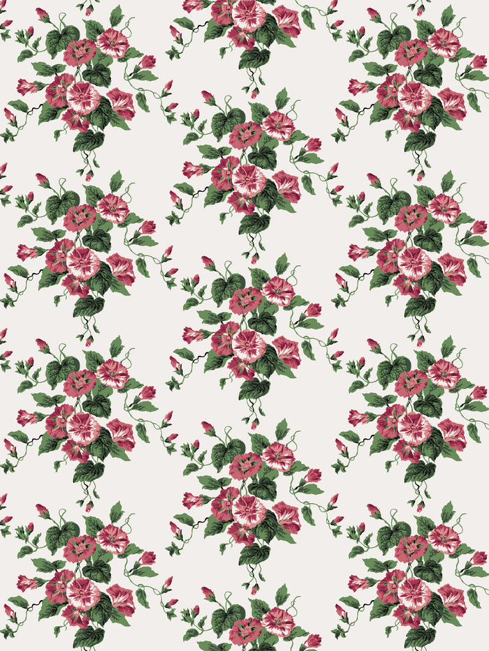 'Bouquet Gloire' Wallpaper by Clare V. - Red Petal
