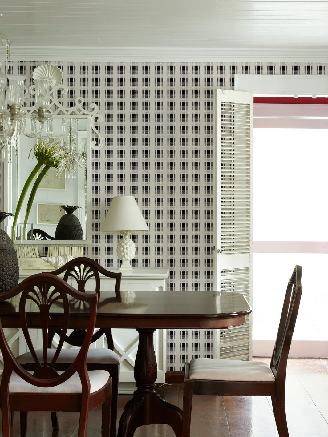 'Boys Pajamas' Wallpaper by Flint Wood & Hicks - Black