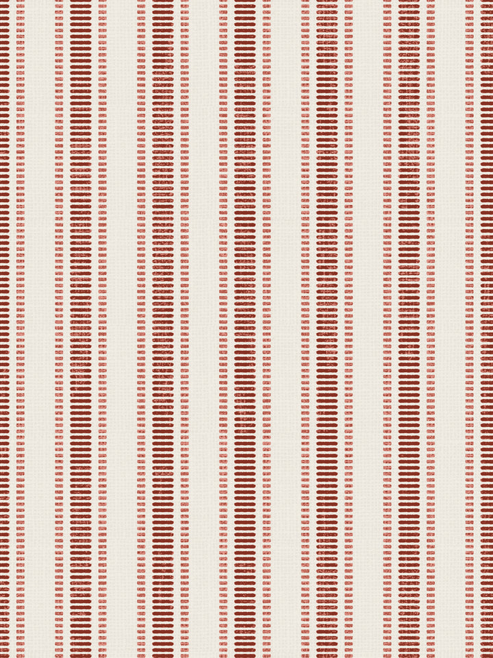 'Boys Pajamas' Wallpaper by Flint Wood & Hicks - Dark Red
