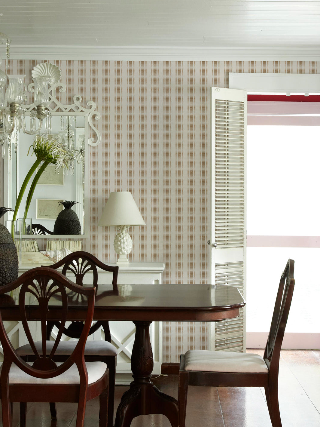 'Boys Pajamas' Wallpaper by Flint Wood & Hicks - Khaki
