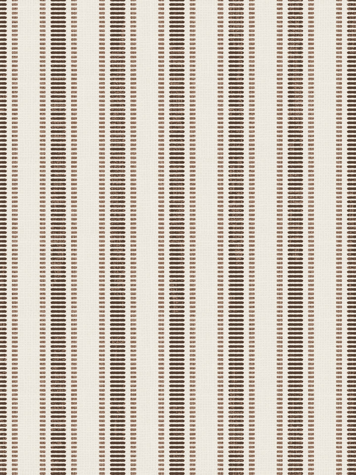 'Boys Pajamas' Wallpaper by Flint Wood & Hicks - Mahogany Brown