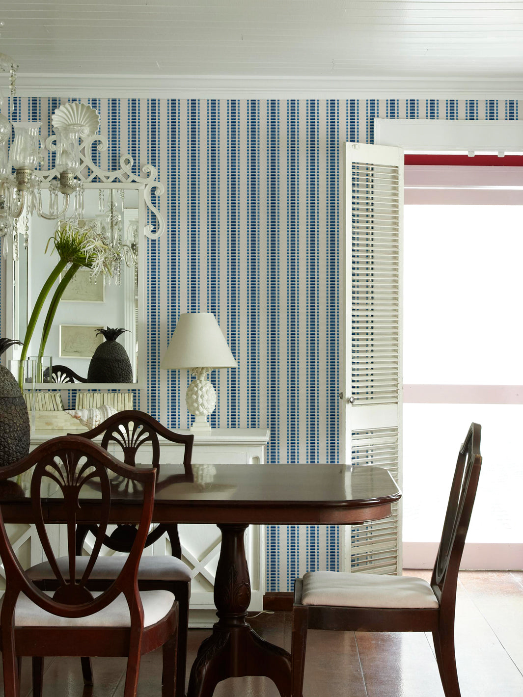 'Boys Pajamas' Wallpaper by Flint Wood & Hicks - Midnight