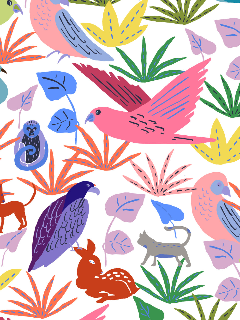 bright-animales-wallpaper-by-tea-collection-bright