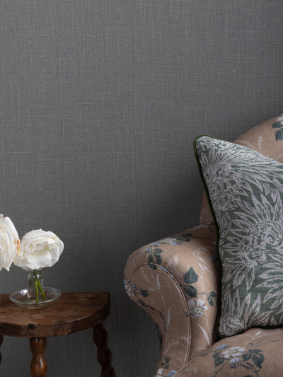 'Burlap' Grasscloth Wallpaper in Tweed