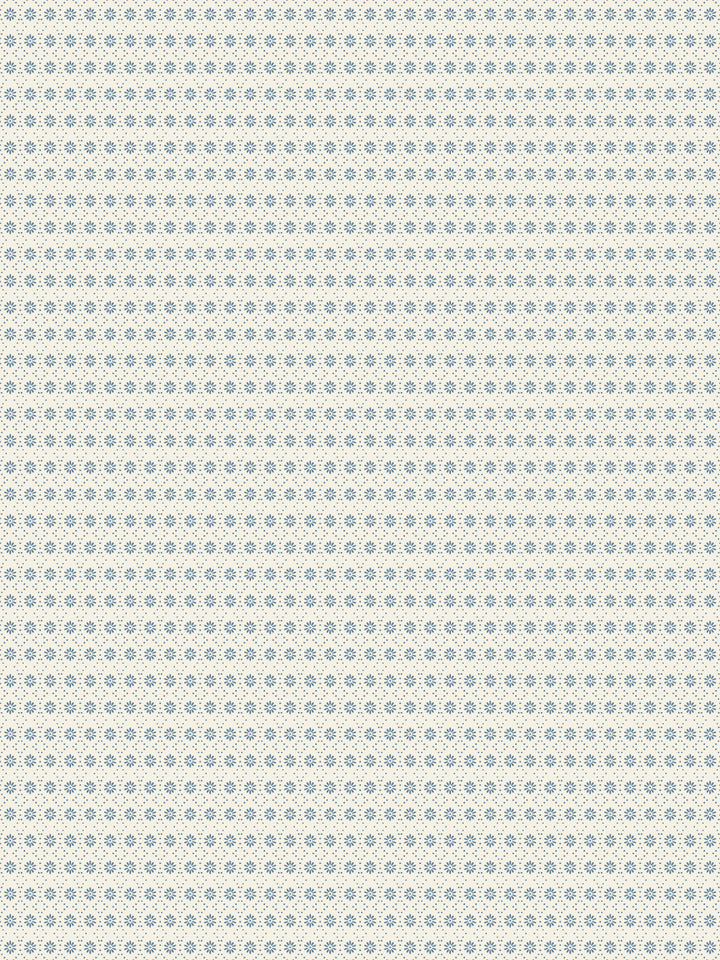 'Buttonwood' Wallpaper by Flint Wood & Hicks - Blue on Eggshell