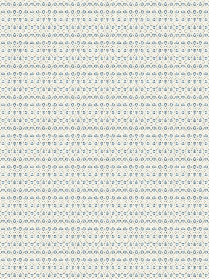 'Buttonwood' Wallpaper by Flint Wood & Hicks - Blue on Eggshell
