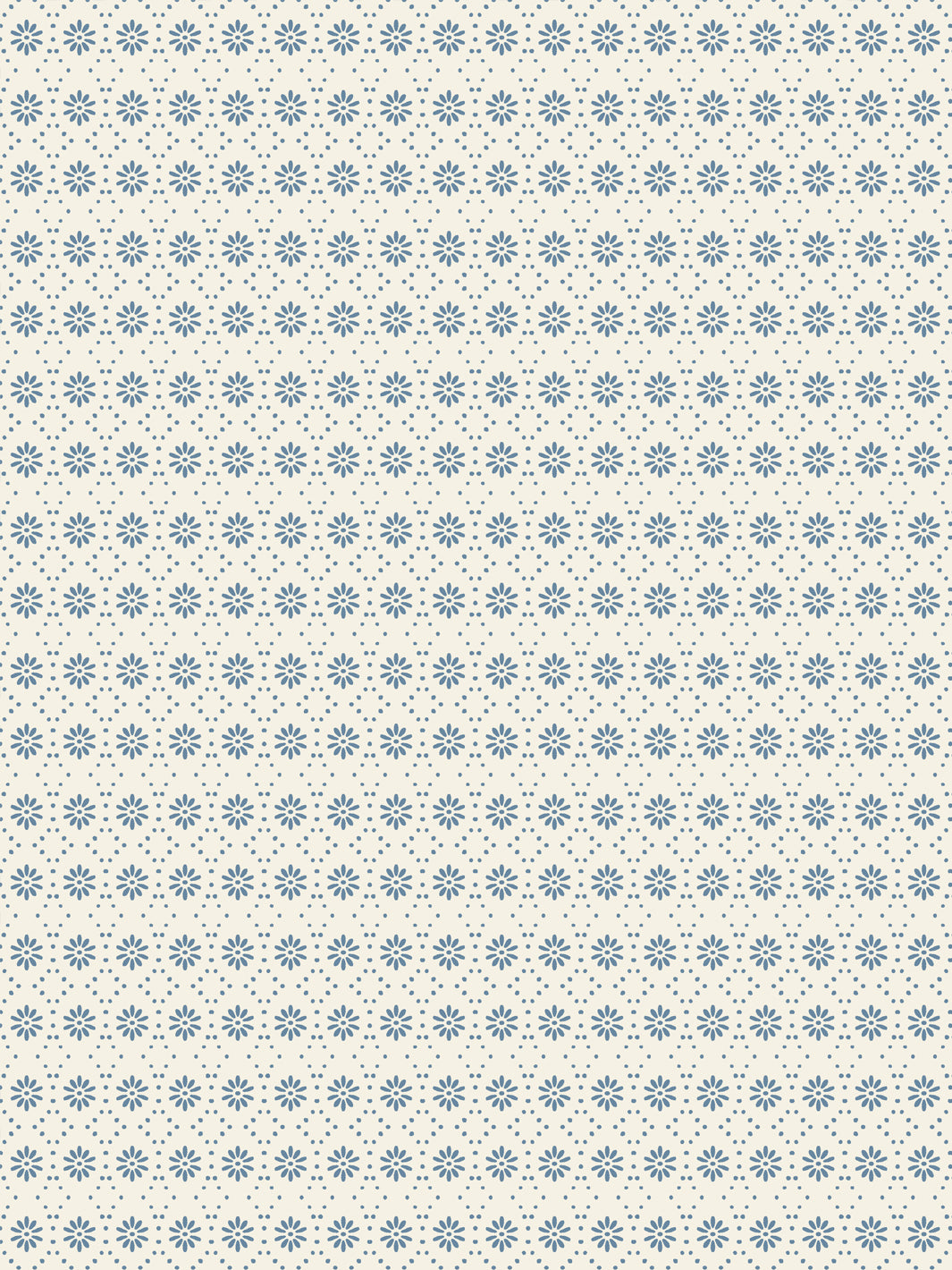 'Buttonwood' Wallpaper by Flint Wood & Hicks - Blue on Eggshell