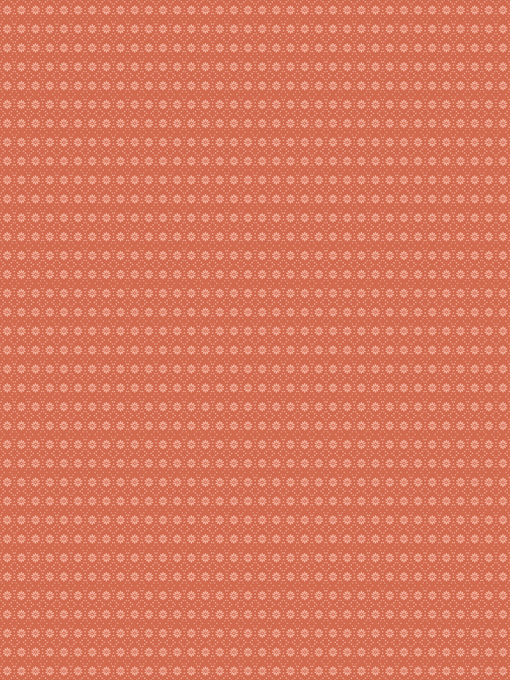 'Buttonwood' Wallpaper by Flint Wood & Hicks - Dark Coral