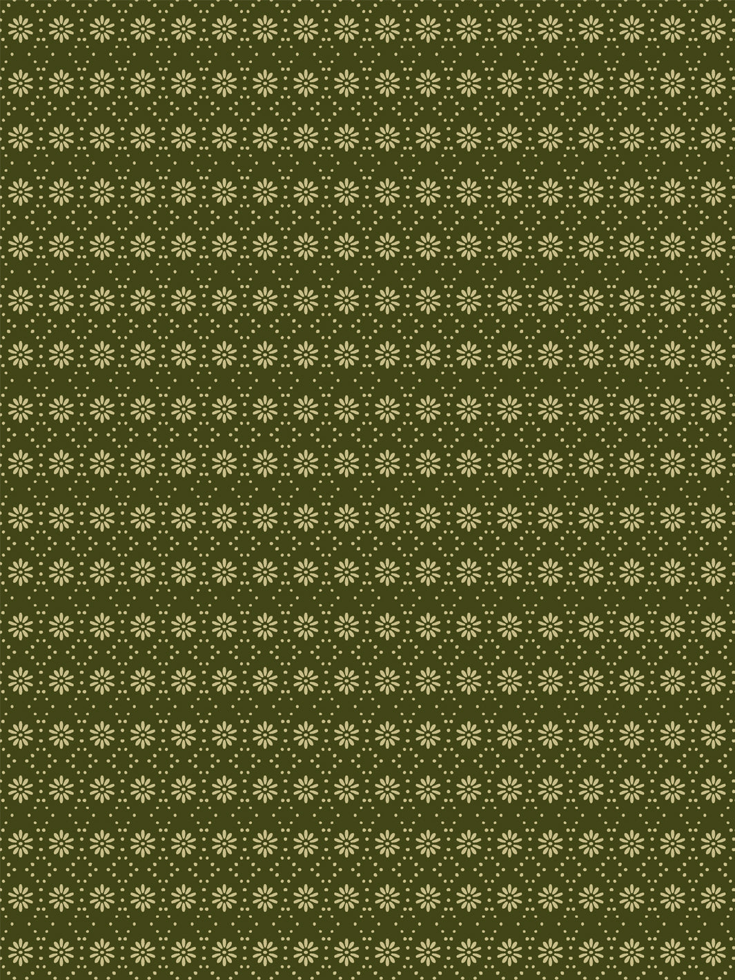 'Buttonwood' Wallpaper by Flint Wood & Hicks - Dark Olive