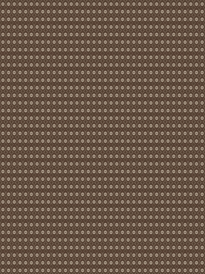 'Buttonwood' Wallpaper by Flint Wood & Hicks - Dark Sand on Mahogany