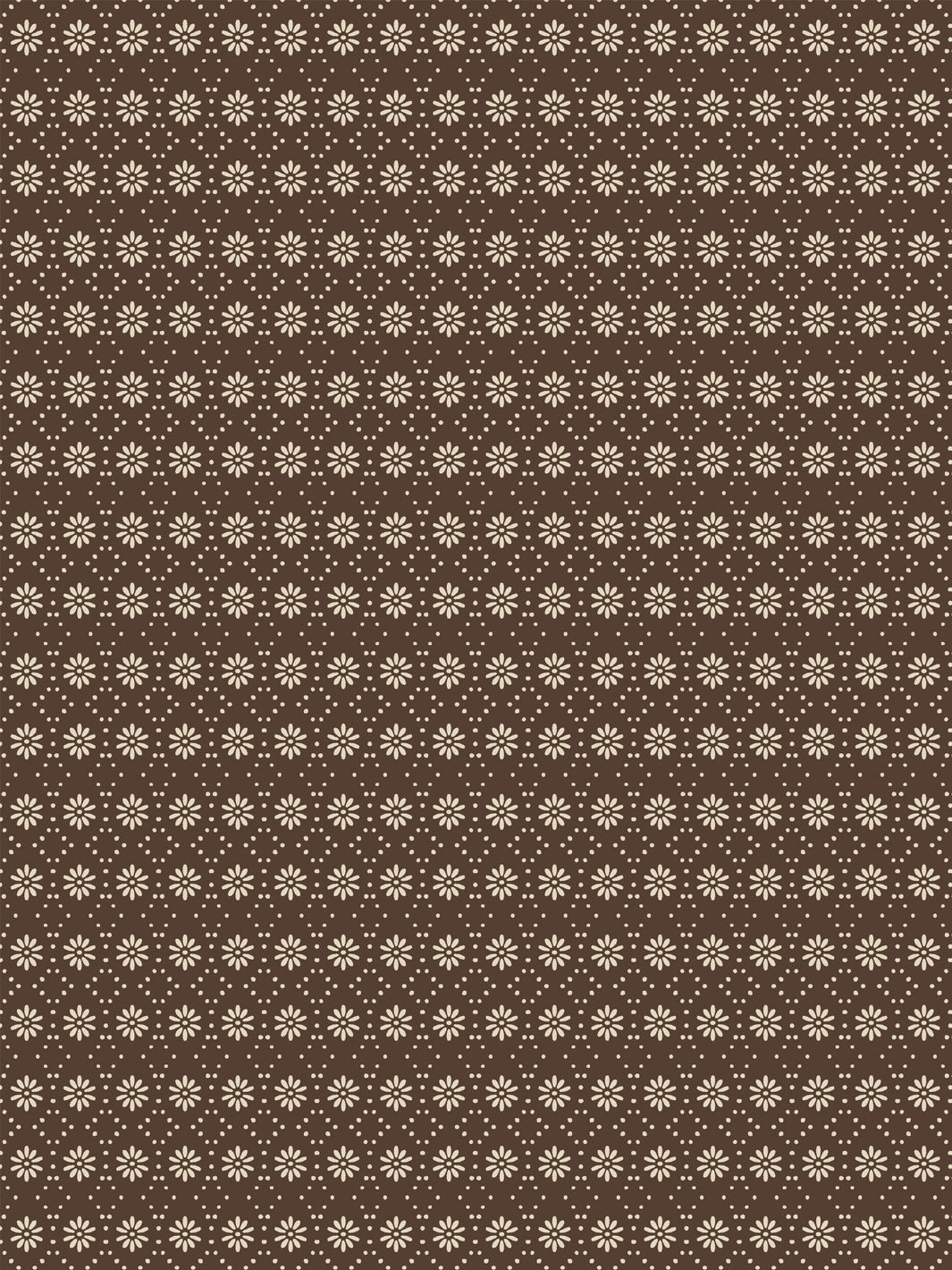 'Buttonwood' Wallpaper by Flint Wood & Hicks - Dark Sand on Mahogany