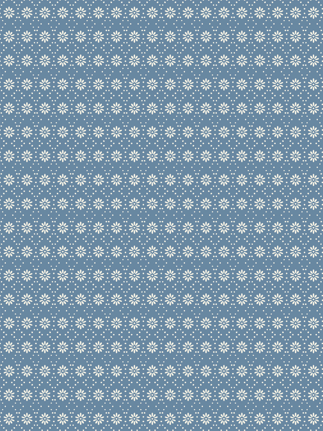 'Buttonwood' Wallpaper by Flint Wood & Hicks - Eggshell on Blue