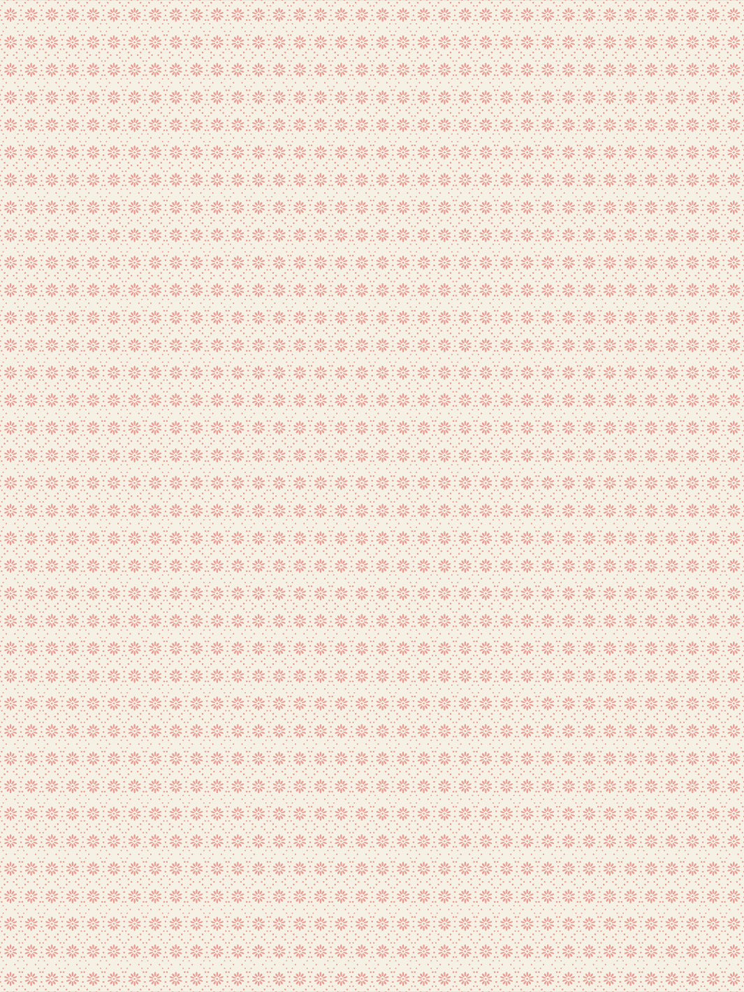 'Buttonwood' Wallpaper by Flint Wood & Hicks - Eggshell on Pink