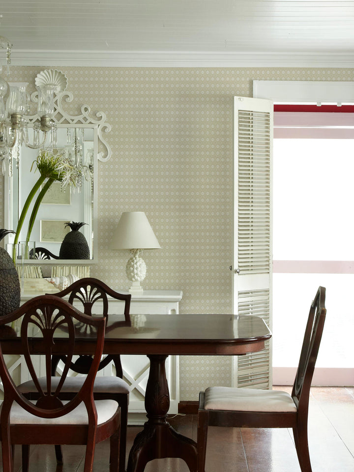 'Buttonwood' Wallpaper by Flint Wood & Hicks - Light Olive