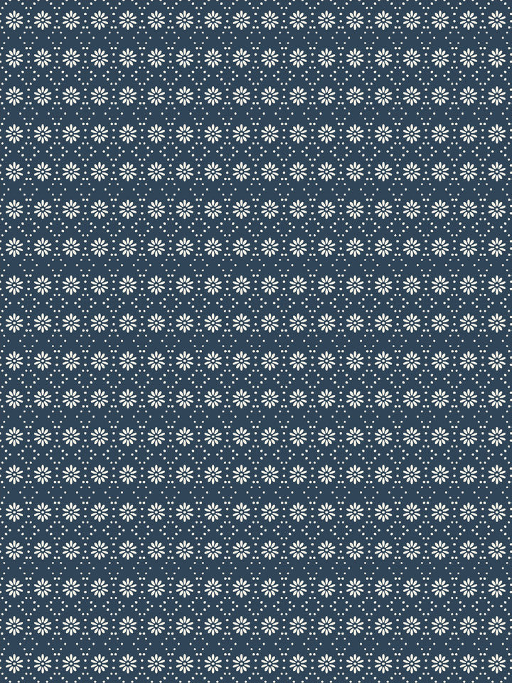 'Buttonwood' Wallpaper by Flint Wood & Hicks - Midnight