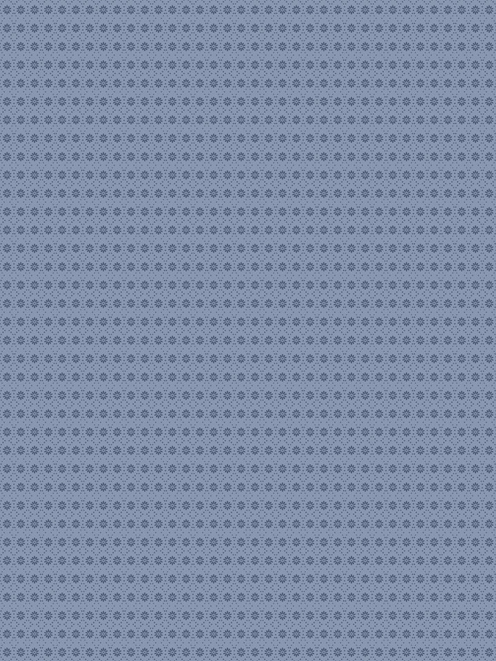 'Buttonwood' Wallpaper by Flint Wood & Hicks - Navy on Slate Blue